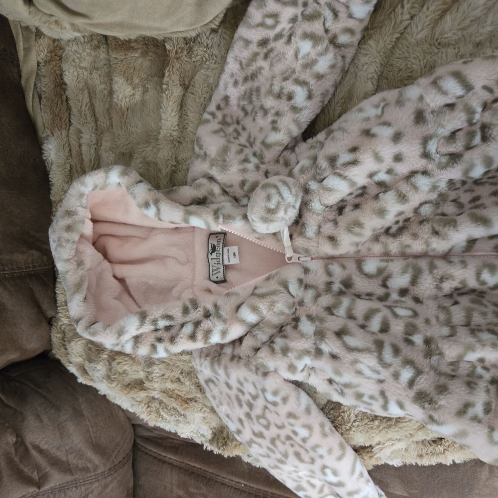 Leopard Print Faux Fur Jacket
